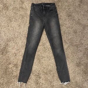 Abercrombie & Fitch high rise super skinny black jeans size 25/0R